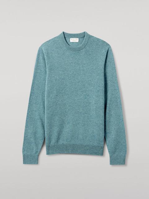 Classic Cashmere Green Round Neck Jumper