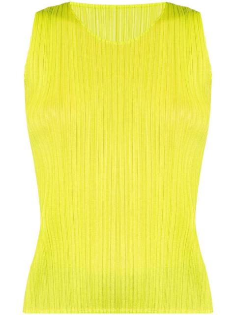 pleated tank top