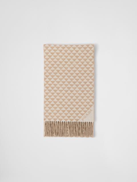 Symbole double wool and cashmere scarf