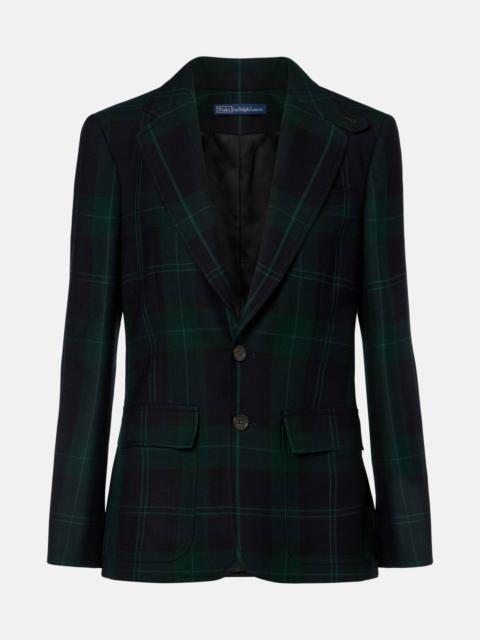 Plaid wool blazer