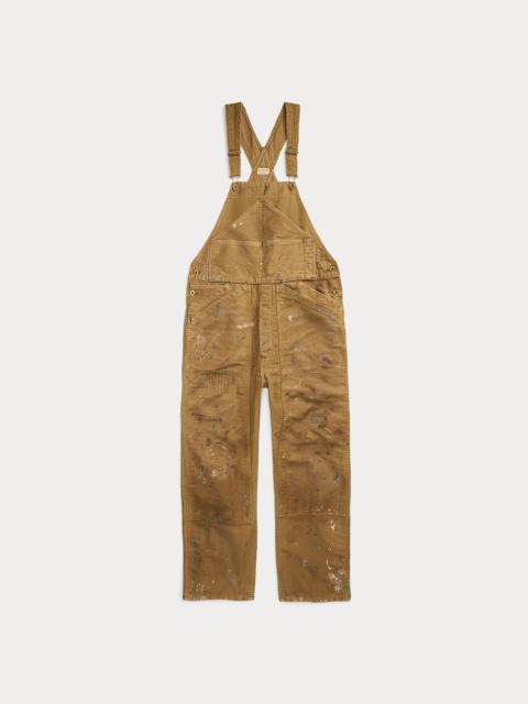 Paint-Splattered Cotton Moleskin Overall
