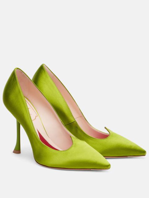 I Love Vivier 100 satin pumps
