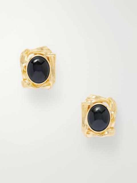 Gold-plated And Resin Earrings