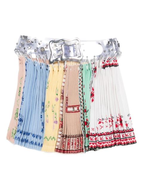 pleated carabiner skirt