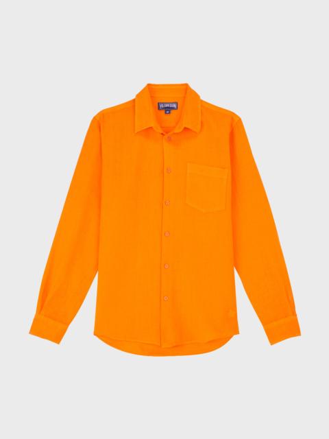 MEN LINEN SHIRT SOLID