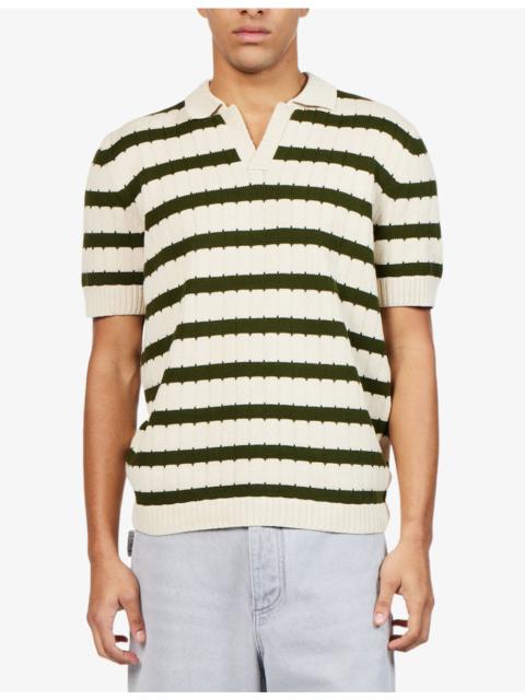 Stine Striped Knitted Polo Shirt