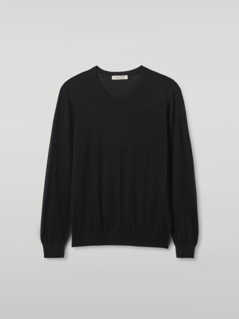 Fin Black Superfine Cashmere Jumper