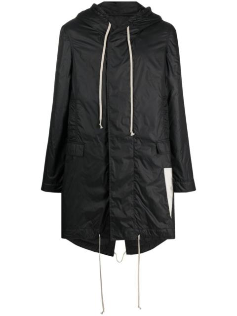 fishtail hooded raincoat