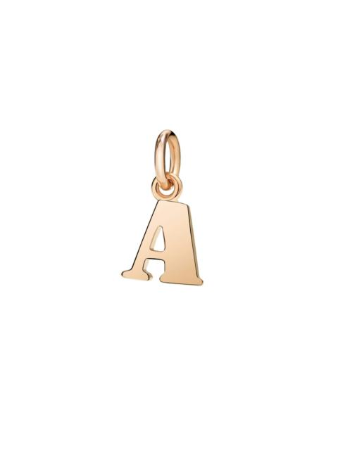 ROSE GOLD LETTER A CHARM
