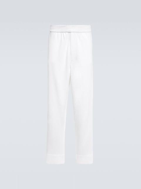 Cashmere and cotton sweatpants