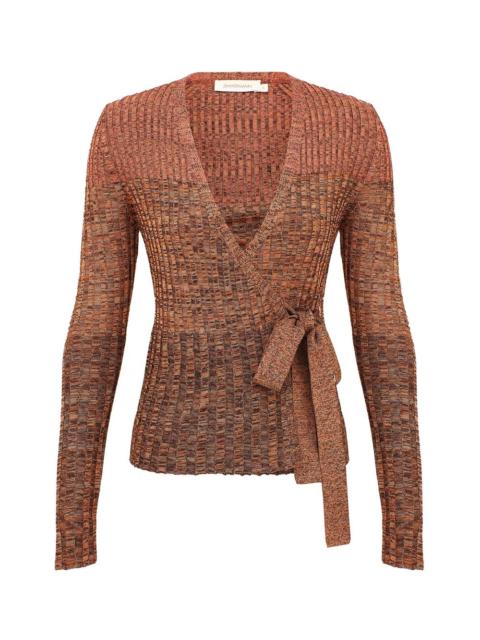 MOULINE RIB WRAP TOP