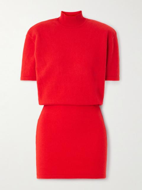 The Castagna Wool-blend Turtleneck Mini Dress