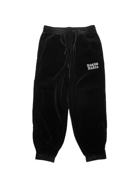Wacko Maria Velvet Track Pants Black