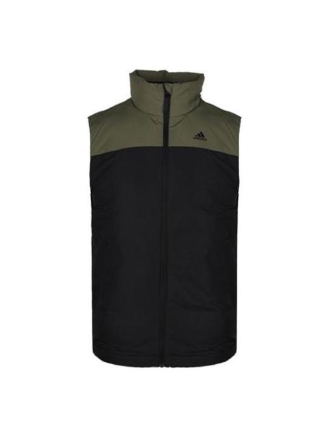 adidas Down Vest CB Outdoor protection against cold Stay Warm Stand Collar Black FS0035