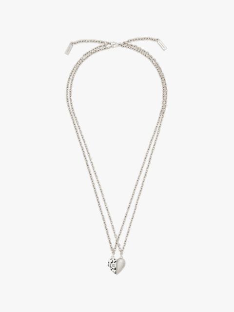 SEPARABLE TWO TONE DOUBLE NECKLACE