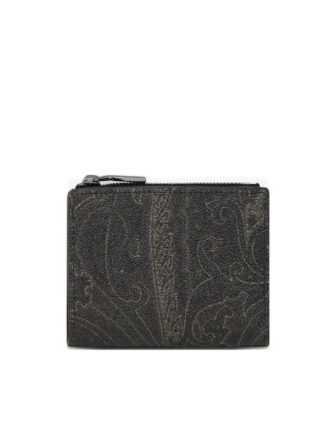 paisley zip wallet