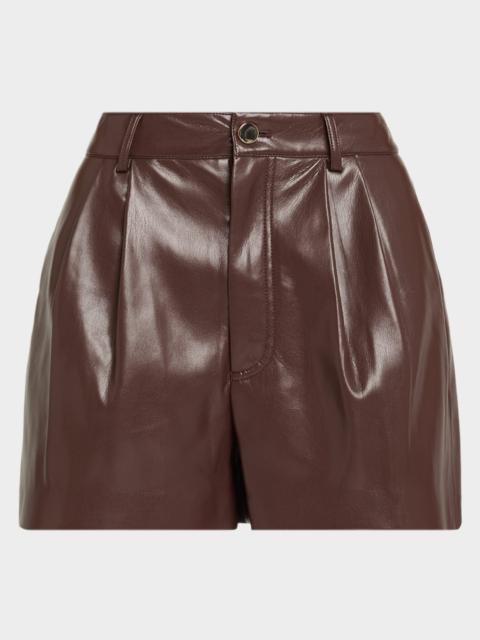 Conry Vegan Leather Trouser Shorts