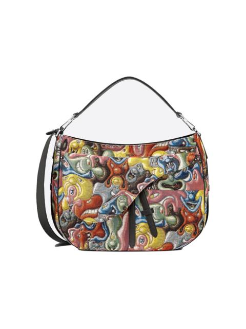 Dior x Kenny Scharf Saddle Soft Bag Multicolor