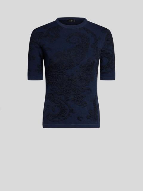 COTTON JACQUARD T-SHIRT