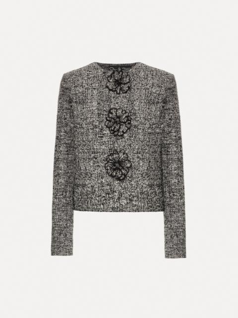 BOUCLÉ JERSEY TWEED JACKET