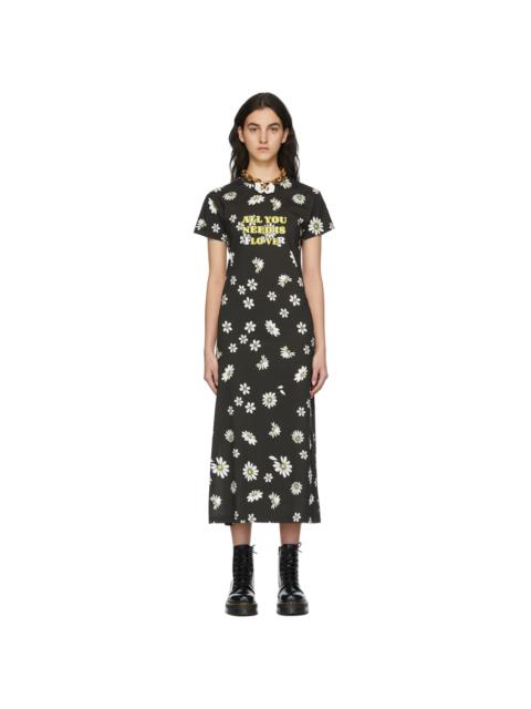 SSENSE Exclusive Black Capsule Daisy Print Dress