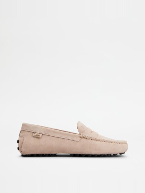 GOMMINO DRIVING SHOES IN SUEDE - PINK
