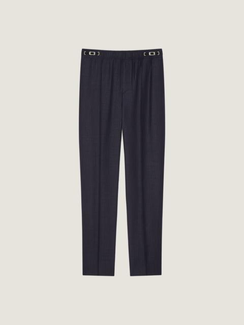 COUTURE SEAM STRIPED JOGGERS IN WOOL