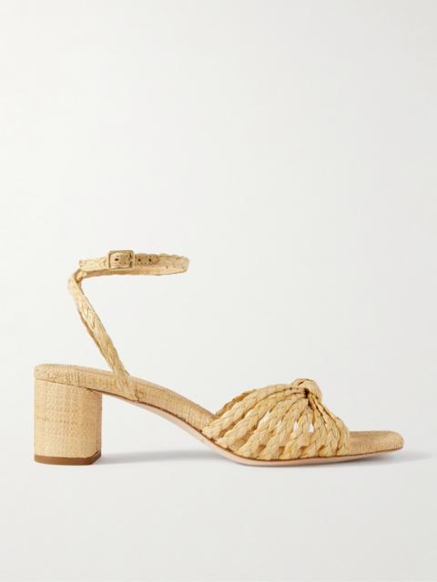 Riya Knotted Raffia Sandals