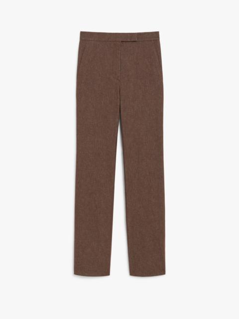 GALIZIA Slim-fit cotton trousers