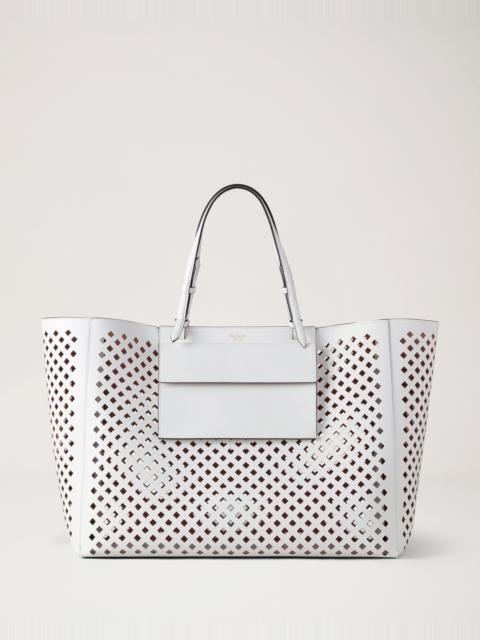 XL Perforated Tote
White Perforated Leather