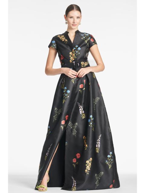 Marta Gown - Noir Bouquet