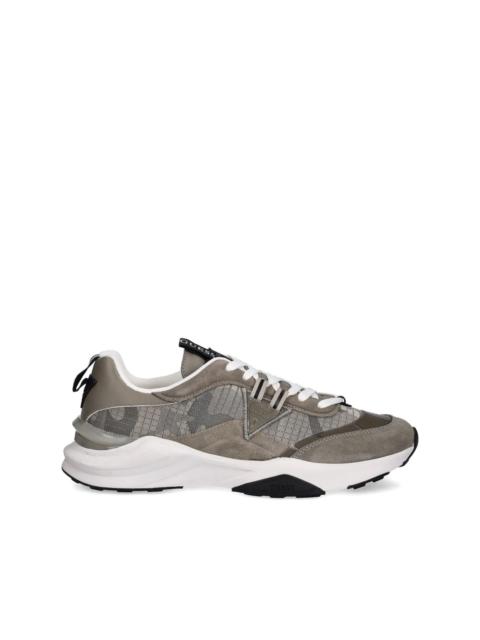 camouflage panelled sneakers
