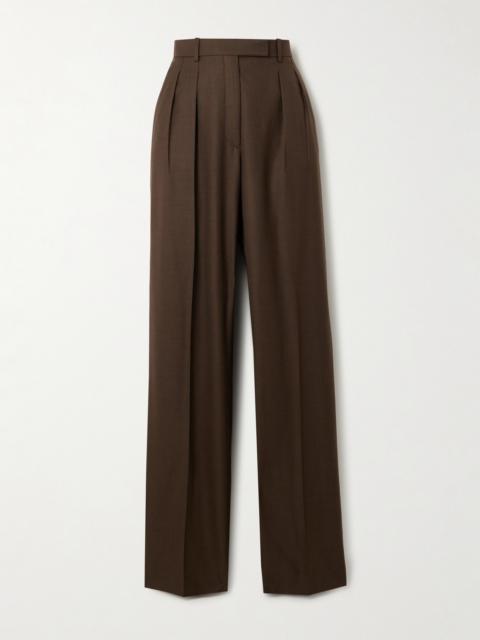 Wool-crepe Wide-leg Pants