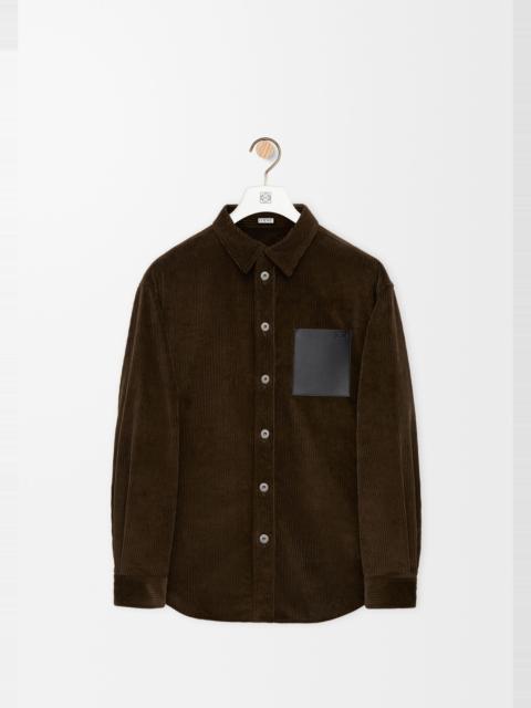 Shirt in cotton corduroy