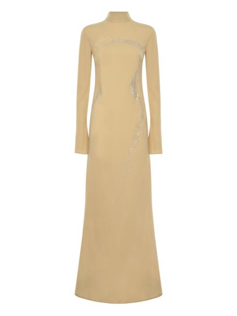 Ziegfeld embellished high-neck maxi dress