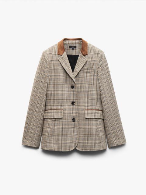 Evia Plaid Blazer