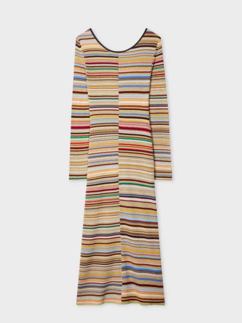 Women's Glitter 'Signature Stripe' Knitted Dress