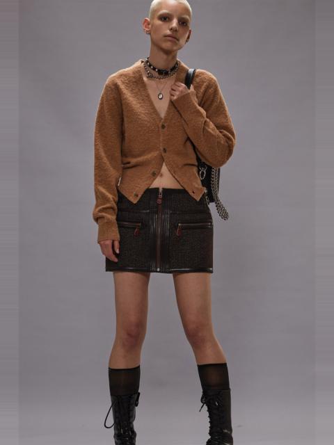 MINI SKIRT WITH STITCHED DETAILS