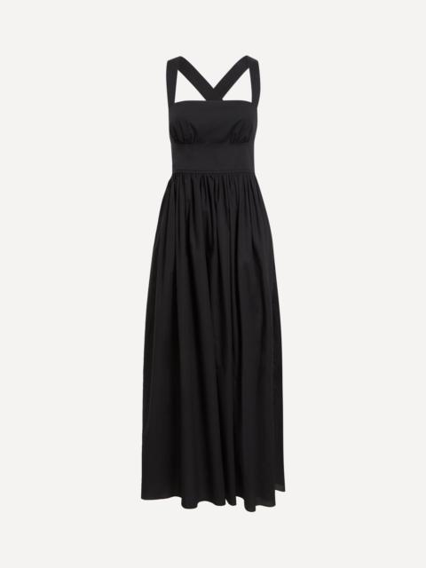Black Crossback Midi Dress