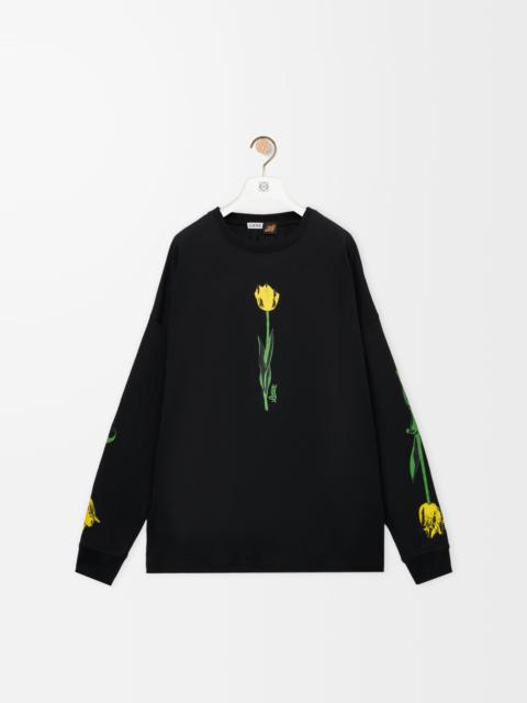 Long sleeve T-shirt in cotton