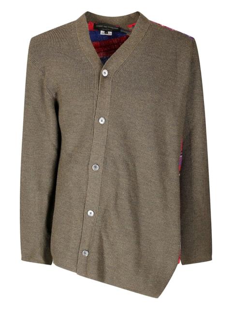 asymmetric-design cardigan