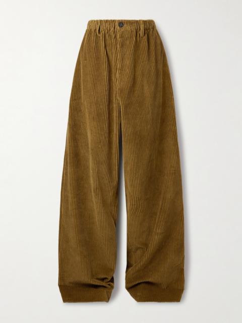 Lidie Cotton-corduroy Wide-leg Pants