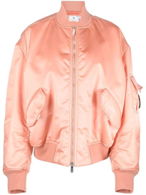 Laundry logo-patch bomber jacket