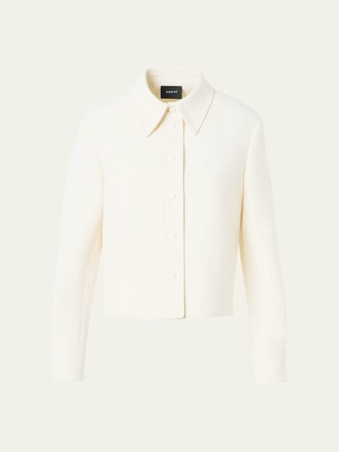 Talitha Cotton-Silk Shirt Jacket