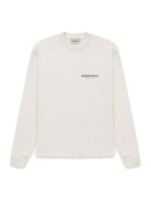 Fear of God Essentials FW21 Long Sleeve T-Shirt White FOG-FW21-157