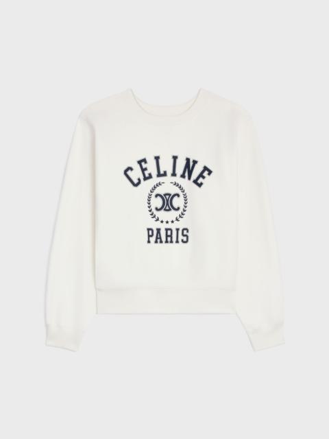 oversized celine sweatshirt IN cotton fleece