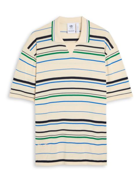 Adidas X Wales Bonner X Wales Bonner Striped Knit Polo Shirt