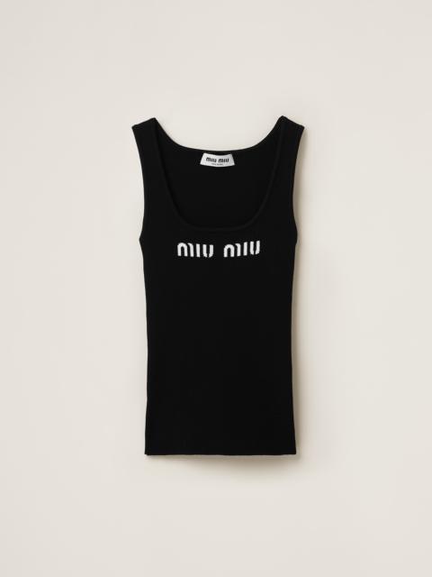タンクトップ マッシュルームワッペン miu miu