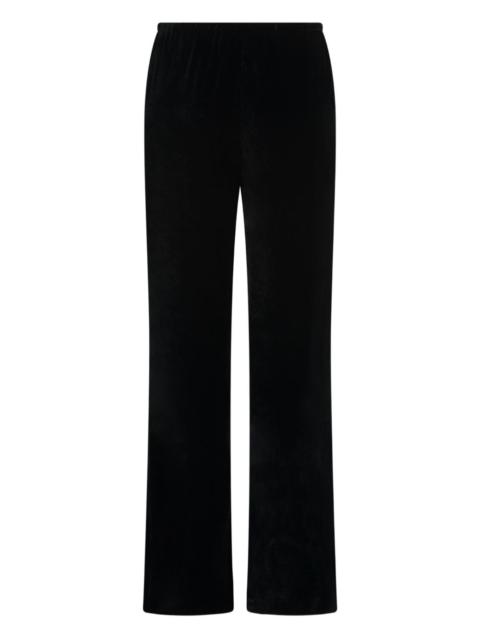 drawstring flared trousers