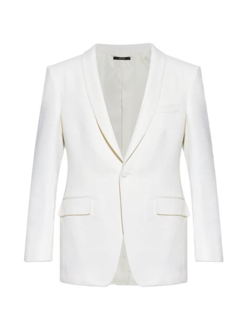shawl-lapel pocket blazer